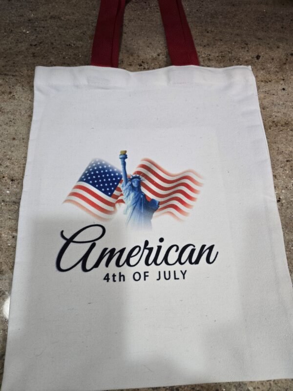 4th of July Sublimated Canvas Bag
