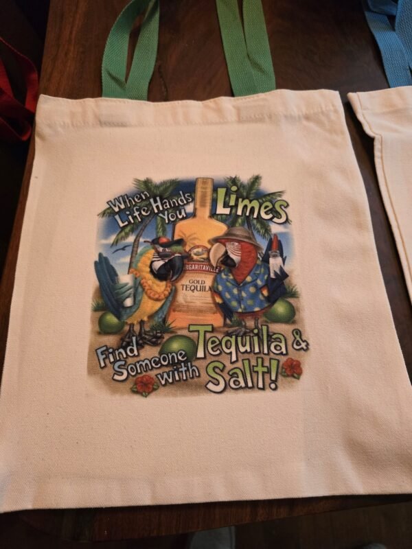 Tequila and Lime Sublimated Canvas Bag