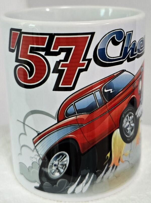 11 Oz Sublimated Coffee Cup - 57 Chevy