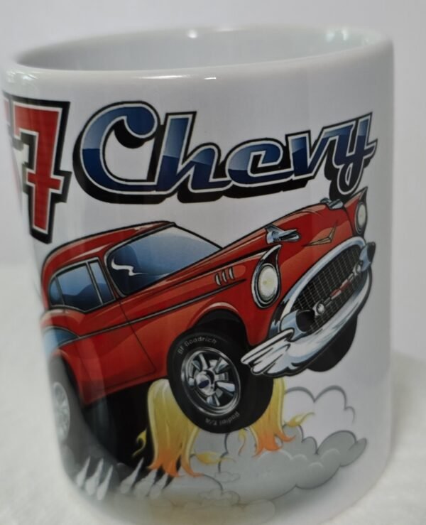 11 Oz Sublimated Coffee Cup - 57 Chevy - Image 2