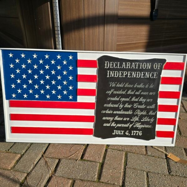 Declaration of Independence Flag - Black Background